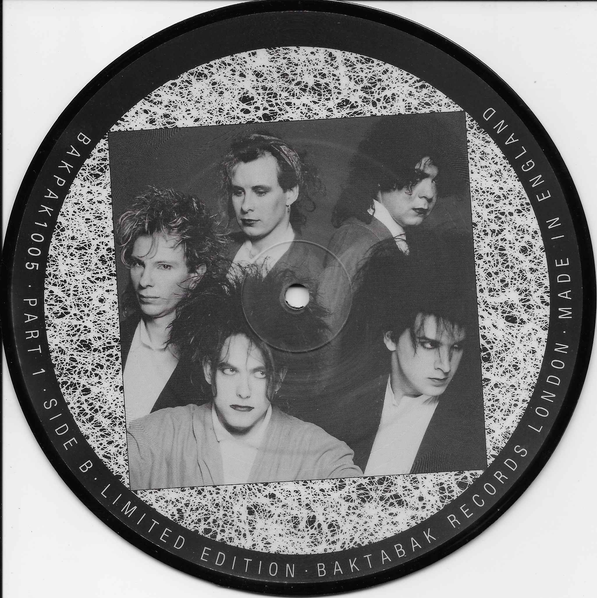Picture of BAKPAK 1005 The Cure interview picture disc collection by artist The Cure 